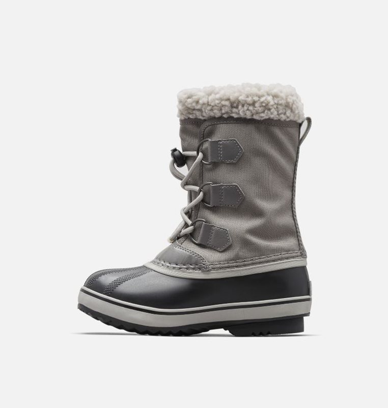 Kids Snow Boots Grey/Black - Sorel Youth Yoot Pac™ Nylon - 471-MTKGIW